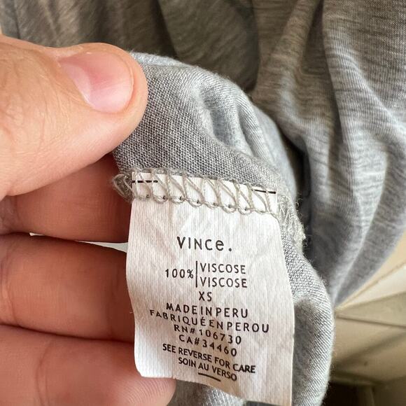 Vince Gray Drop Waist Lightweight Tank Dress Sz Xs - Picture 5 of 10